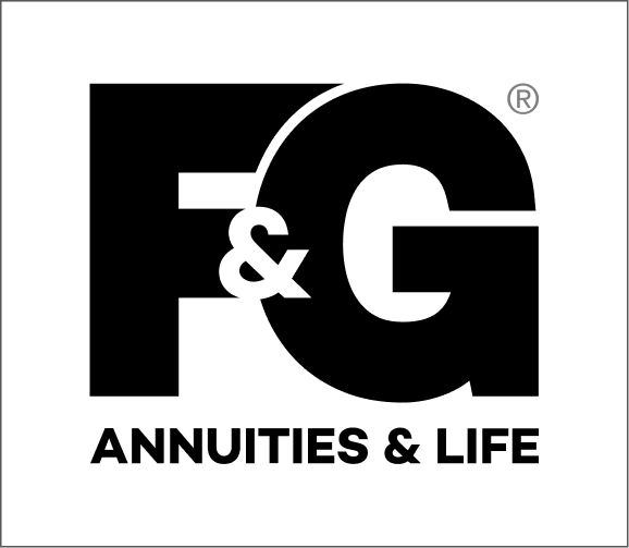 All black F&G logo