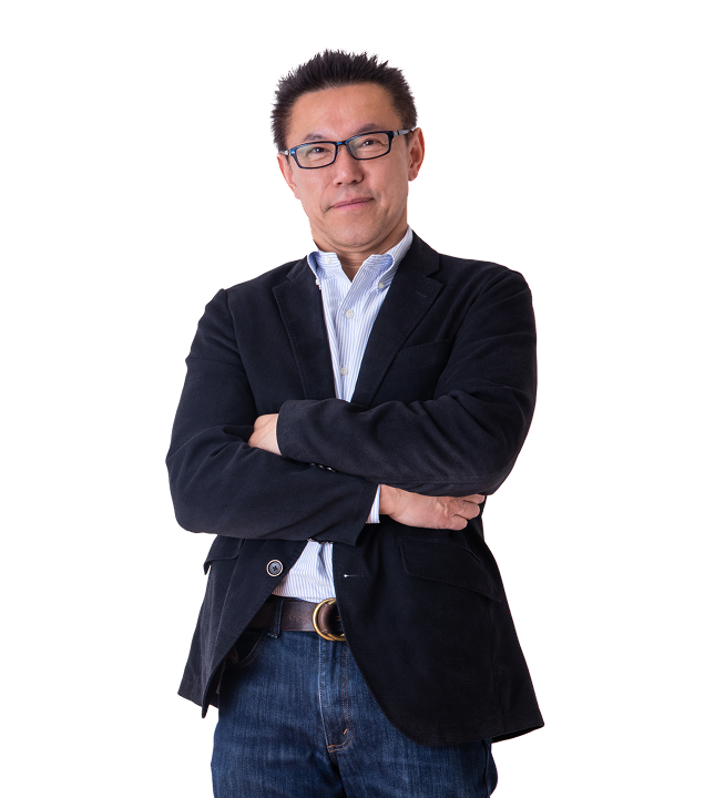 An older man dressed in business casual